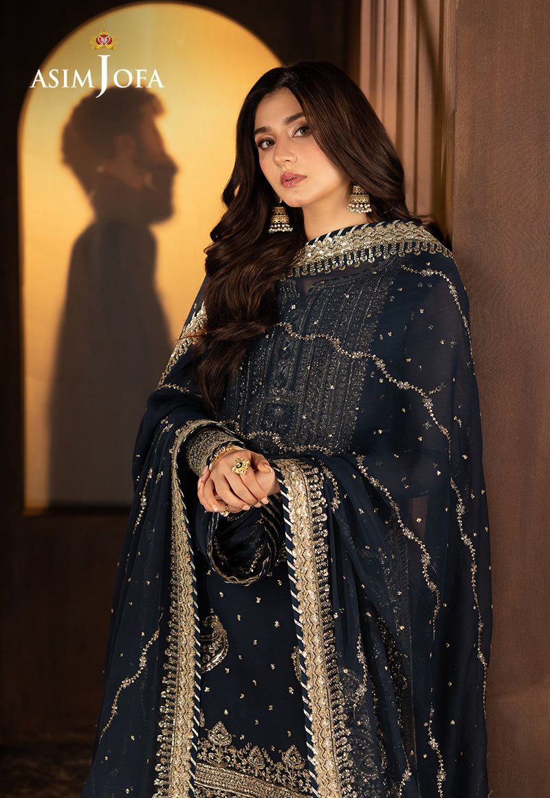 Chiffon Embroidered Unstitched (5) Chiffon Embroidered Dress