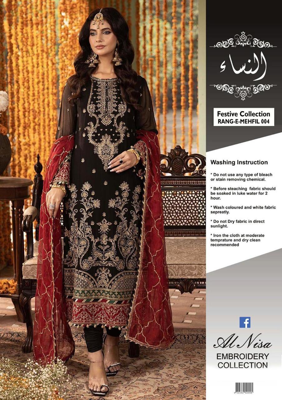 Rang-E-Mehfil D04 (2) Luxury Chiffon Embroidered Dress